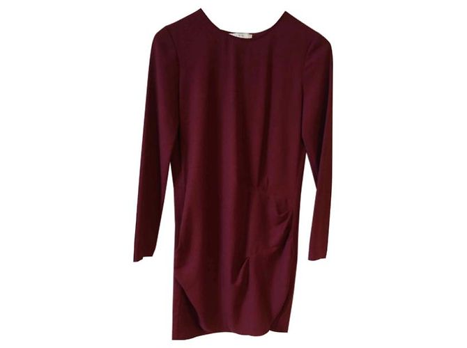 IRO Kleid T.FR 36 Polyester Bordeaux - Ansicht 8