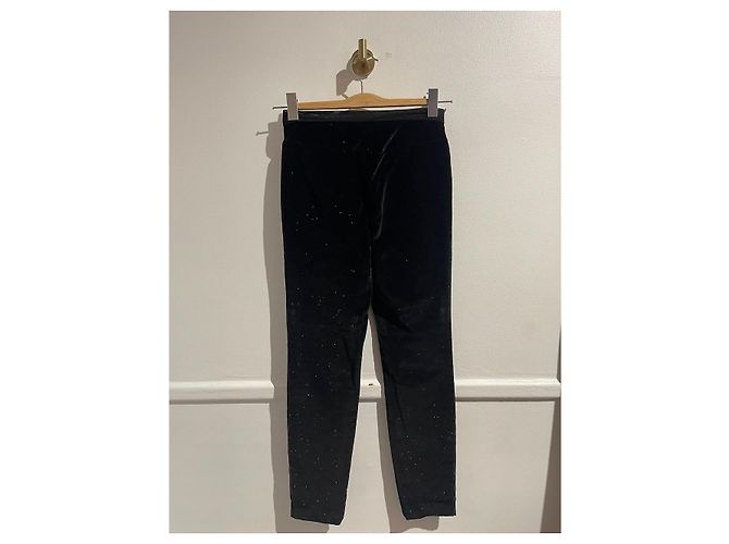 CHANEL Hose T.FR 34 Samt Schwarz - Ansicht 3