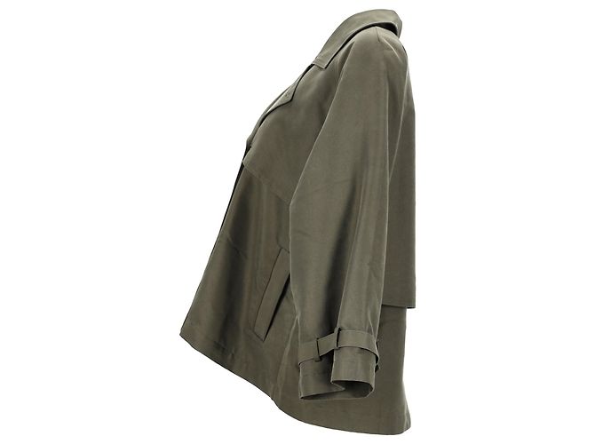 Ba&Sh Tea gefütterte Twilljacke aus grüner Baumwolle - Ansicht 2