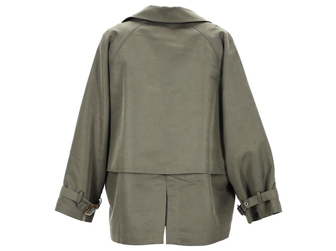 Ba&Sh Tea gefütterte Twilljacke aus grüner Baumwolle - Ansicht 3