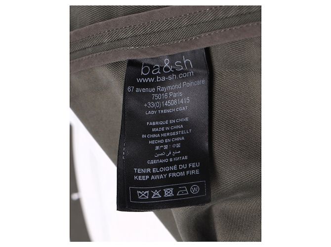 Ba&Sh Tea gefütterte Twilljacke aus grüner Baumwolle - Ansicht 5