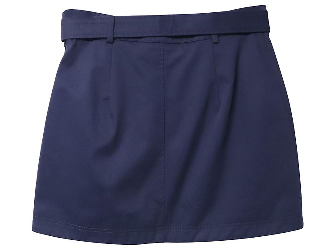 Autre Marque Minifalda con bolsillo de parche Alexa Chung en algodón azul marino - vista 5