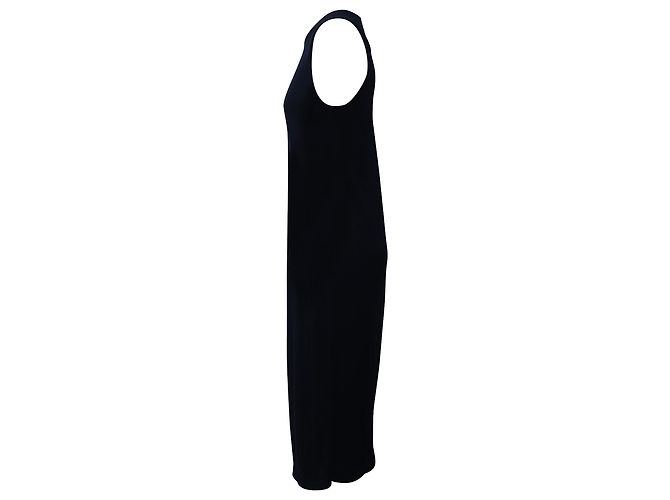 Abito monospalla The Row in lana blu navy - vista 2