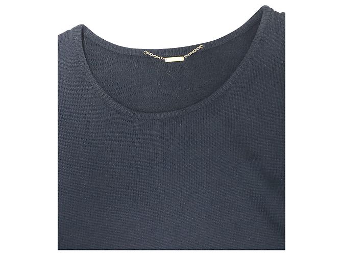 Abito monospalla The Row in lana blu navy - vista 6