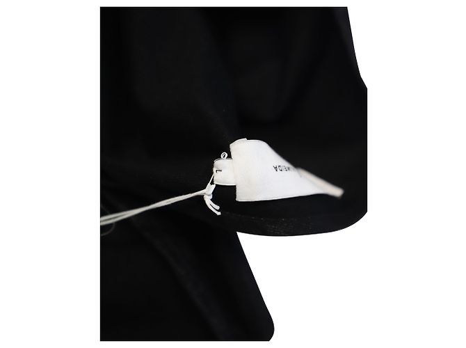 Marques Almeida One-Shoulder-Top mit Schleife aus schwarzer Baumwolle - Ansicht 6