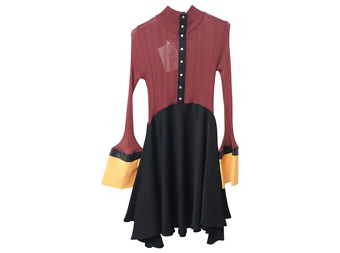 Abito Ellery Concourse con maniche a tulipano in poliestere multicolore Stampa python - vista 4