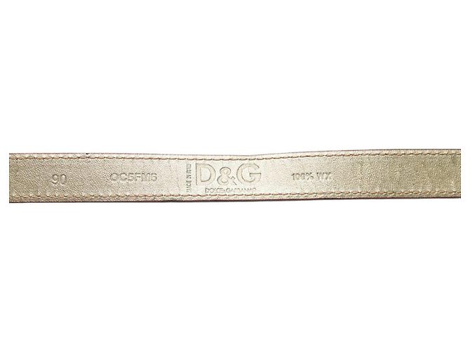 Dolce & Gabbana Skinny Ledergürtel Dunkelrot Größe 90 Bordeaux - Ansicht 4