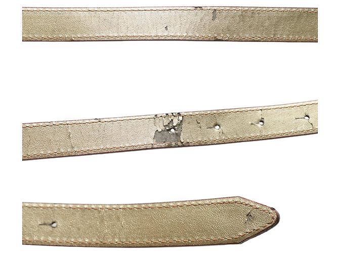 Dolce & Gabbana Skinny Ledergürtel Dunkelrot Größe 90 Bordeaux - Ansicht 5