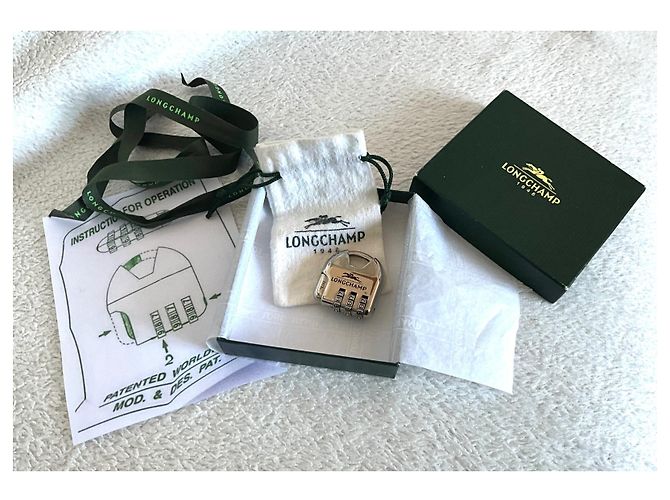 Lucchetto Longchamp Charm per Borsa Argento Acciaio - vista 2