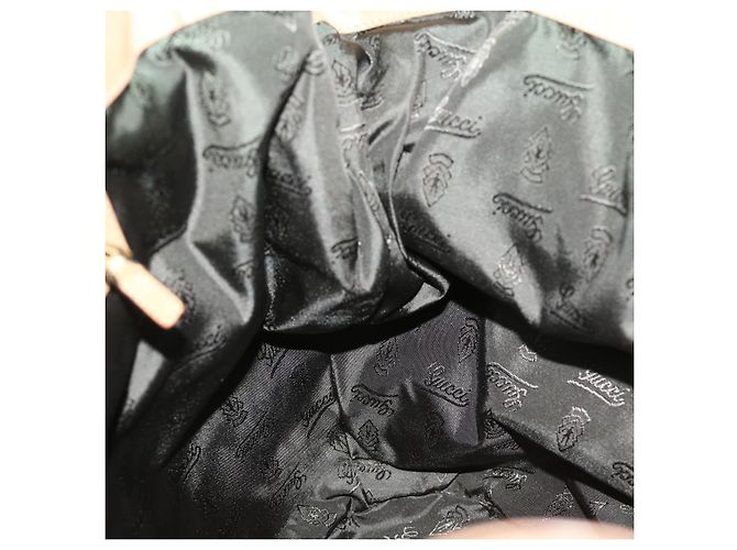 GUCCI Borsa A Tracolla Horsebit Pelle Beige 203546 Auth FM3198 - vista 16