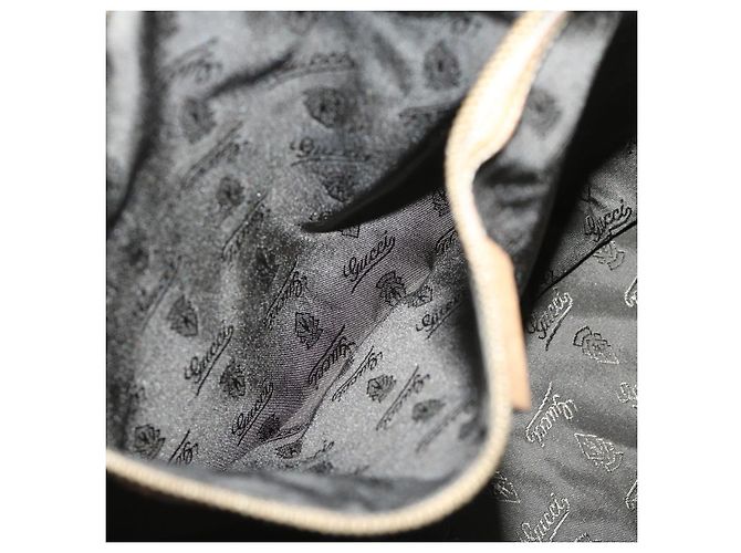 GUCCI Borsa A Tracolla Horsebit Pelle Beige 203546 Auth FM3198 - vista 18