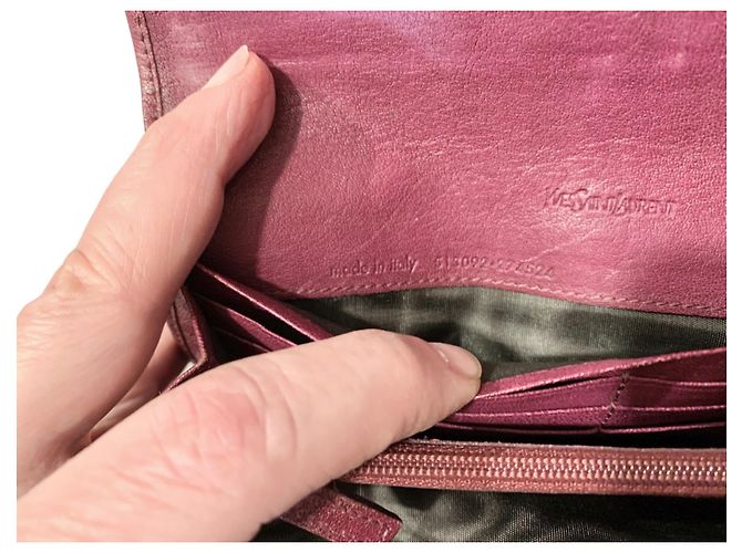 Yves Saint Laurent Brieftasche Lila - Ansicht 11