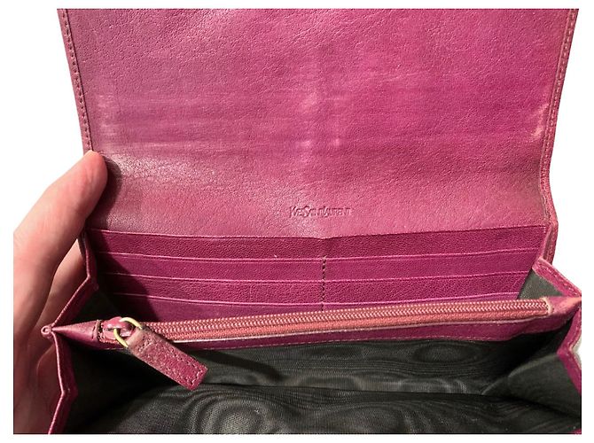 Yves Saint Laurent Brieftasche Lila - Ansicht 7