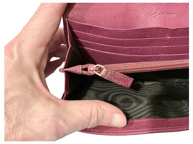 Yves Saint Laurent Brieftasche Lila - Ansicht 8
