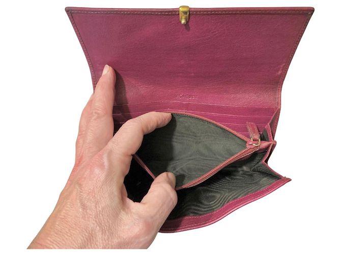 Yves Saint Laurent Brieftasche Lila - Ansicht 9
