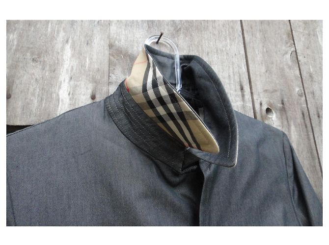 Trench Burberry London Cinza Algodão - vista 6