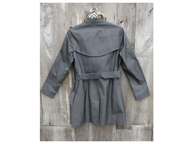 Trench Burberry London Cinza Algodão - vista 7