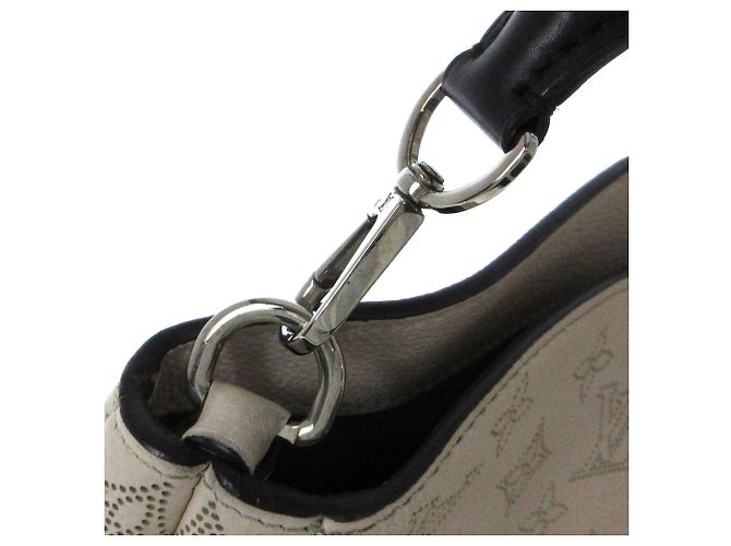 Borsa Louis Vuitton Mahina Babylone PM beige - vista 11