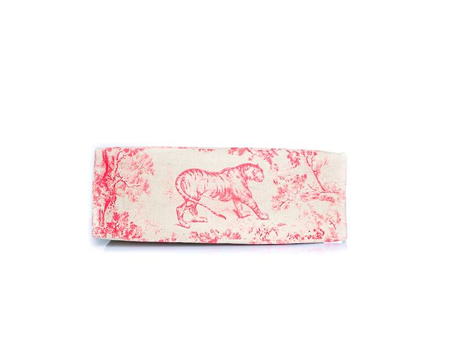 DIOR, Dioriviera – Stroh-Tragetasche in Rosa - Ansicht 4