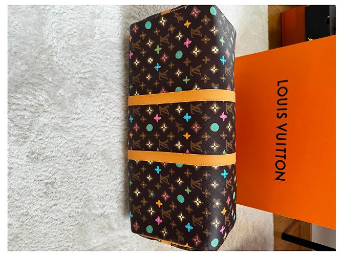 Abbesses Keepall 50 Louis Vuitton X Tyler the Creator. Marrone - vista 13