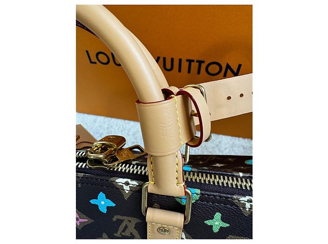 Abbesses Keepall 50 Louis Vuitton X Tyler the Creator. Marrone - vista 2