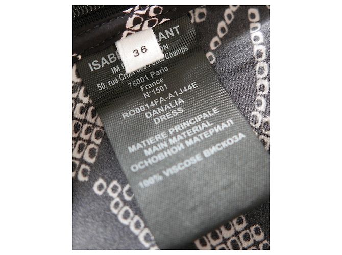 Isabel Marant Etoile Danalia Kleid Schwarz - Ansicht 8