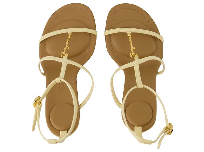 Pralu Sandals - Jacquemus - Leather - Ivory - view 4