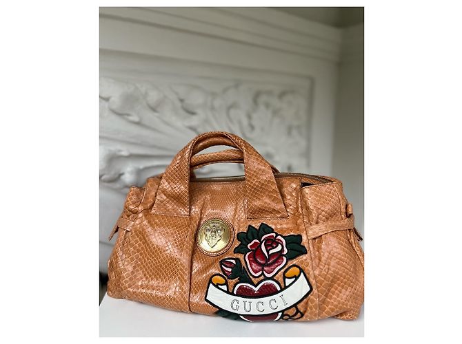 Gucci Hysteria Python Handtasche Caramel Tatto Heart Collection Karamell - Ansicht 3