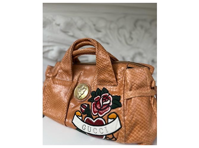 Gucci Hysteria Python Handtasche Caramel Tatto Heart Collection Karamell - Ansicht 4