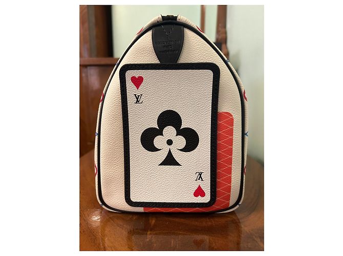 Borsa Louis Vuitton Speedy Bandouliere 25 Game On bianca in pelle Bianco - vista 3