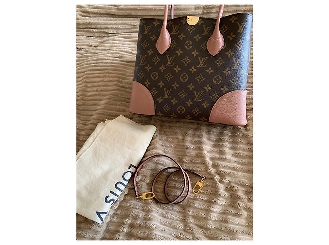 Borsa Louis Vuitton Flandrin Monogram e Pelle Rosa - vista 2