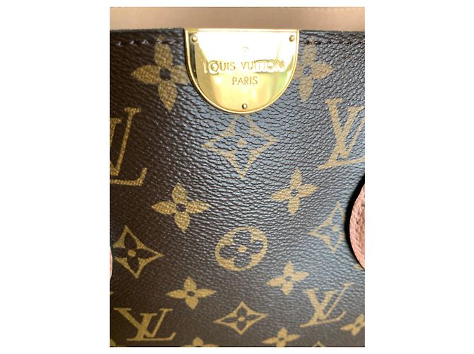 Borsa Louis Vuitton Flandrin Monogram e Pelle Rosa - vista 9