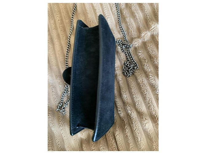Borsa a tracolla Gucci Dionysus Nera in Camoscio Nero - vista 3