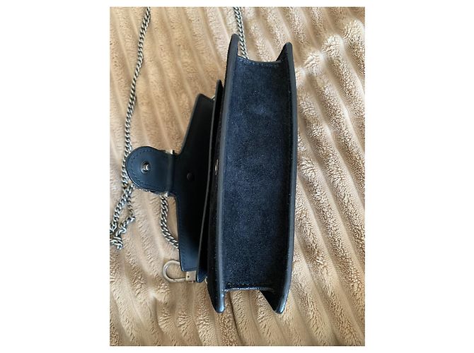 Borsa a tracolla Gucci Dionysus Nera in Camoscio Nero - vista 4