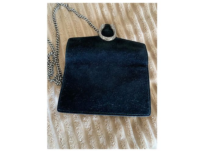 Borsa a tracolla Gucci Dionysus Nera in Camoscio Nero - vista 6