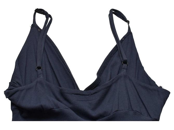 Autre Marque Lauren Moshi Vestido largo azul de algodón Smiley Happy Face L - vista 7