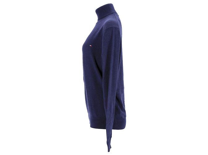 Tommy Hilfiger Gola alta masculina de algodão e seda - vista 2
