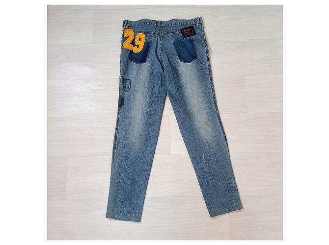Pantalones rectos de mezclilla Byblos blu estilo urbano. Azul - vista 2