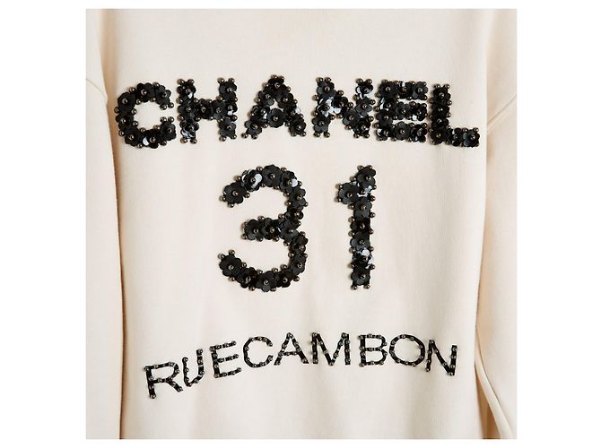 Pre Fall 2020 Chanel Cambon Top Sudadera S Crudo - vista 2