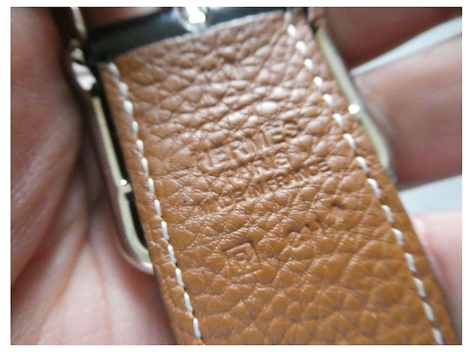 Hermès Cap Cod 110 reversible belt, new condition Light brown - view 3