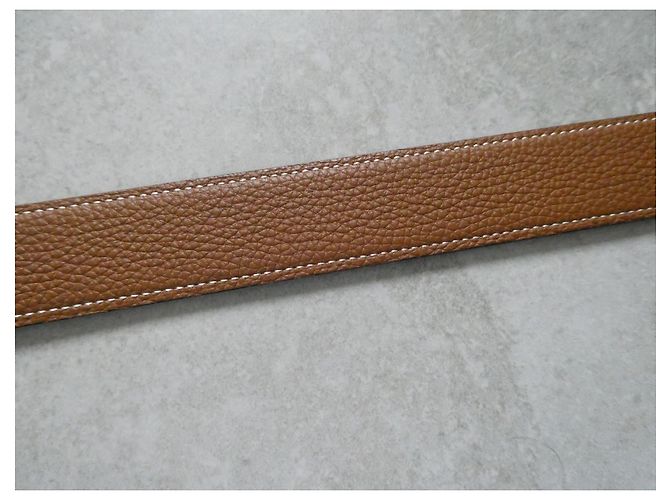 Hermès Cap Cod 110 reversible belt, new condition Light brown - view 5