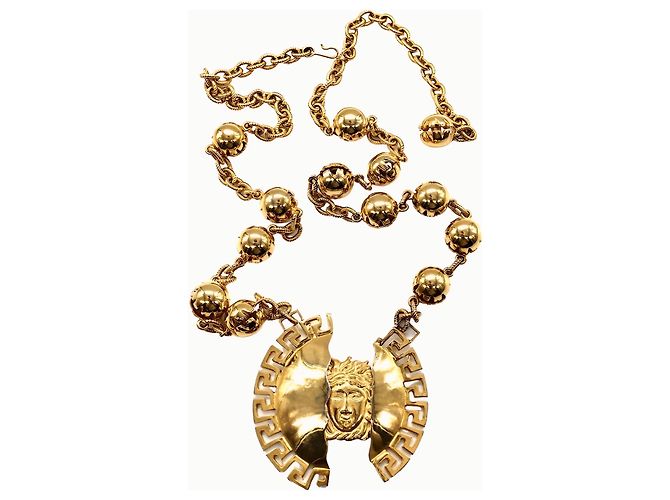 Gianni Versace Medusa Greca Kettengürtel Gold Gold hardware - Ansicht 2