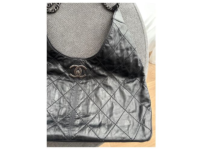 Borsa a mano Chanel Hobo 2013 in pelle nera Nero - vista 2
