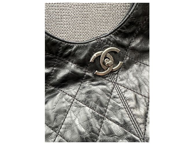 Borsa a mano Chanel Hobo 2013 in pelle nera Nero - vista 5