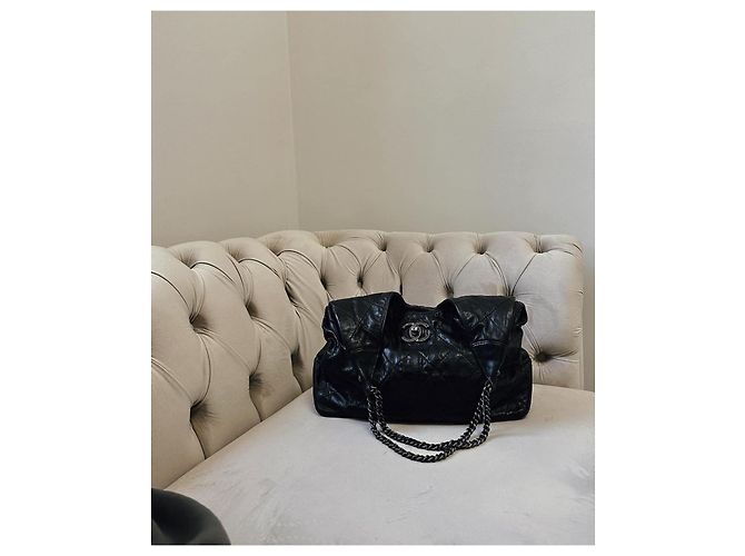 Borsa a mano Chanel Hobo 2013 in pelle nera Nero - vista 7