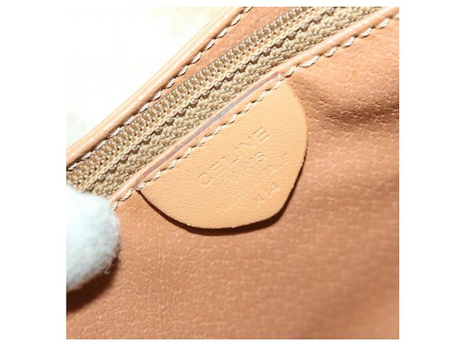 Céline CELINE Borsa a tracolla in tela macadam Beige Auth yk11025 - vista 12