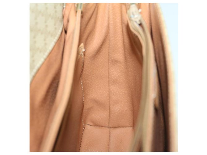 Céline CELINE Borsa a tracolla in tela macadam Beige Auth yk11025 - vista 18