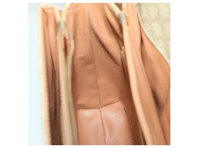 Céline CELINE Borsa a tracolla in tela macadam Beige Auth yk11025 - vista 19
