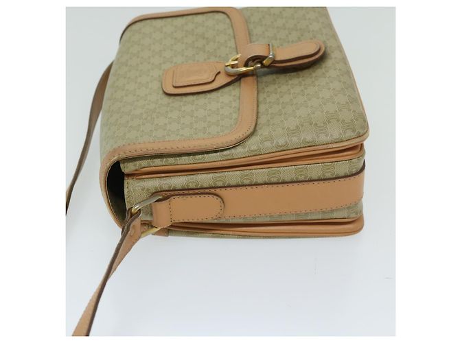 Céline CELINE Borsa a tracolla in tela macadam Beige Auth yk11025 - vista 4