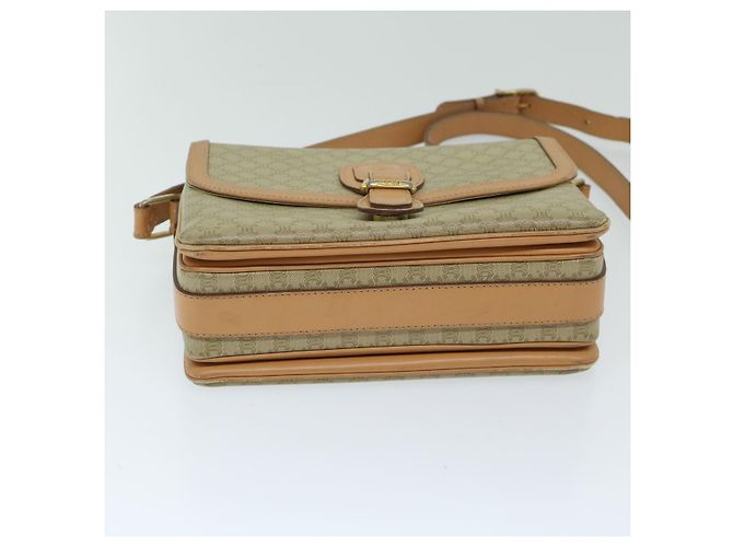Céline CELINE Borsa a tracolla in tela macadam Beige Auth yk11025 - vista 5